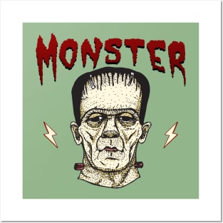 Monster Frankenstein Posters and Art